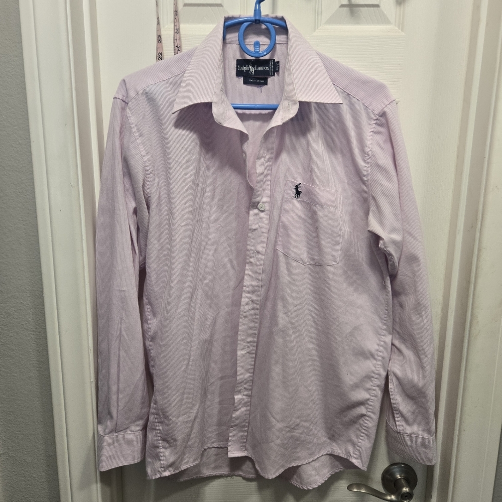 Ralph Lauren Men's Pink Shirt. Size 15.5/33